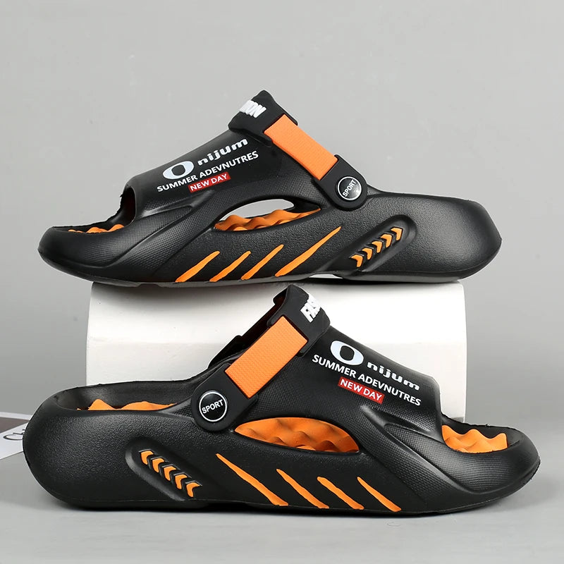 Men Slippers New Summer EVA Soft-soled Platform Slides Sandals Indoor Outdoor Walking Beach Shoes Flip Flops Mens Shoes