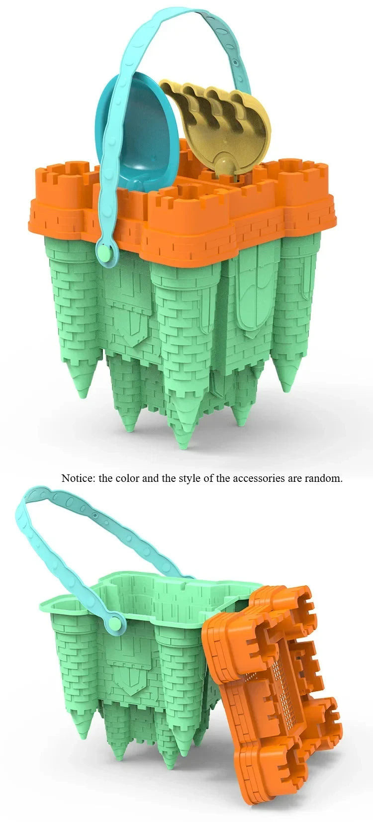 Beach Castle Bucket Play Sand Set Toys Sand Scoop Children Summer Toys Sand Toys Sand Box for Kids Outdoor Family Funny Gifts