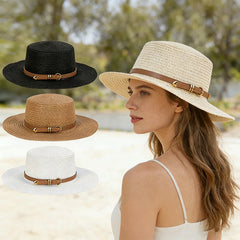 New summer and spring women's styles - Beach style - Wide-brimmed hat - - Casual vacation foldable straw hat - Sun hat