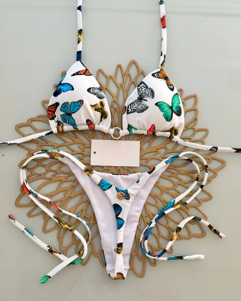 New Bikini Women Swimsuit Beach Vacation Swimwear Leopard Printed Sexy Bikini Set Beachwear Swimsuit Thong Bathing Suit Biquinis