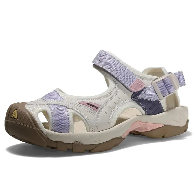HUMTTO Summer Hiking Shoes Outdoor Sandals for Women Breathable Water Beach Womens Sandals Camping Climbing Aqua Sneaker HT-9602
