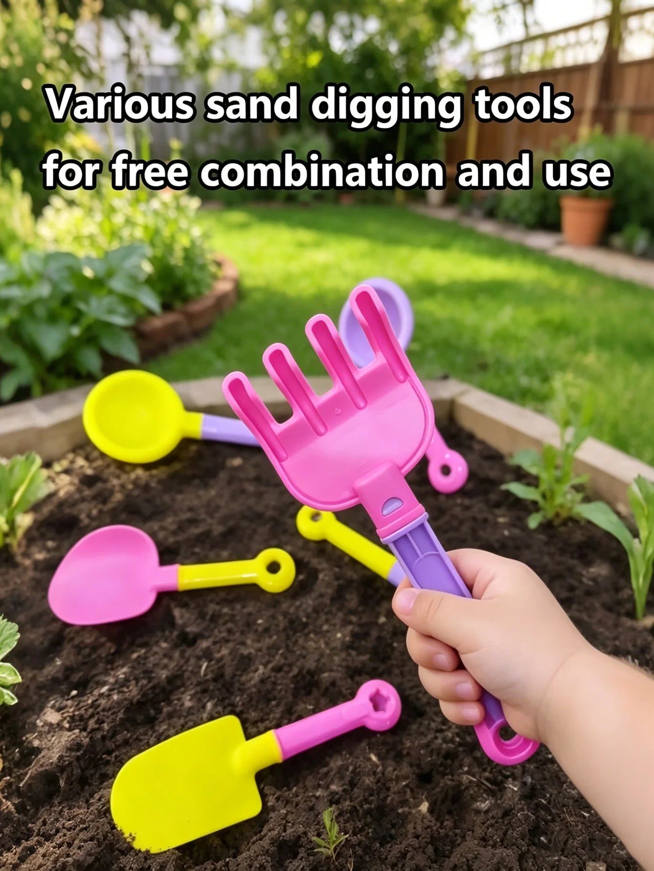 18pcs Beach Toy Set, Children Folding Bucket Summer Sand Pool Beach Game Set, Great Holiday Outdoor Play Tools For Girls Gift