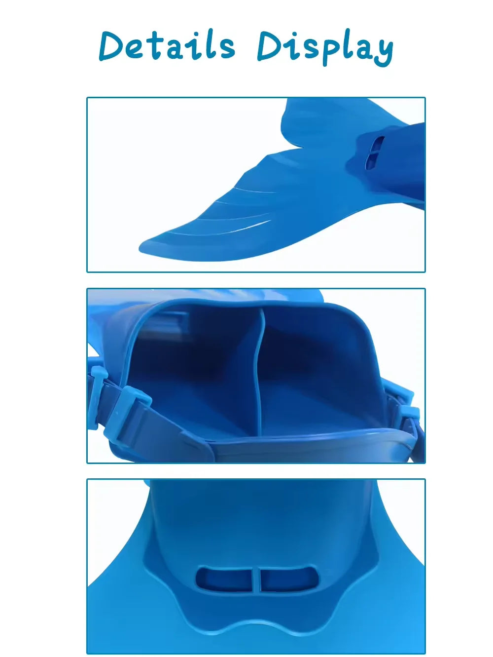 Mermaid Monofin, Swim Fin for Kids Mermaid Tail Girl Snorkel Fins Swim Flippers Full Foot Water Sports Enthusiasts Diving Fins