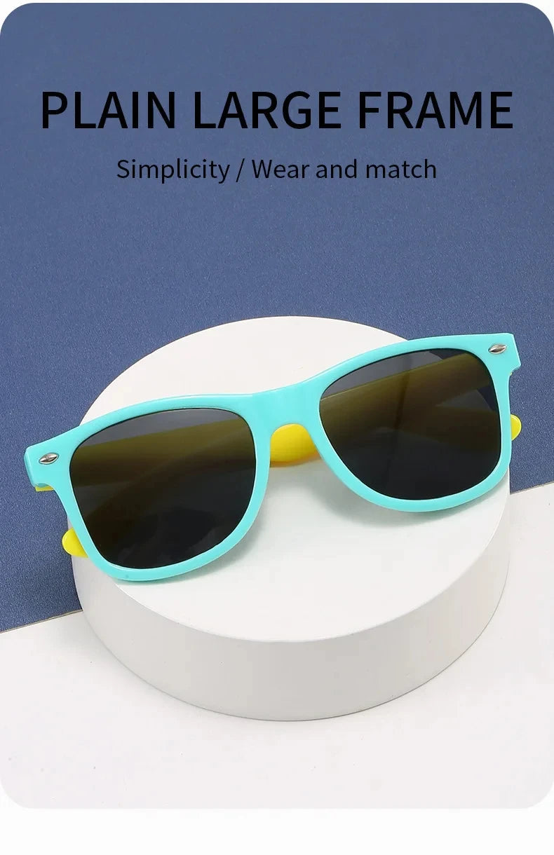 Children's Square Frame Sunglasses, Sun Protection Sunglasses, Simple and Versatile, Fashion Trend, New Document, Summer 2024