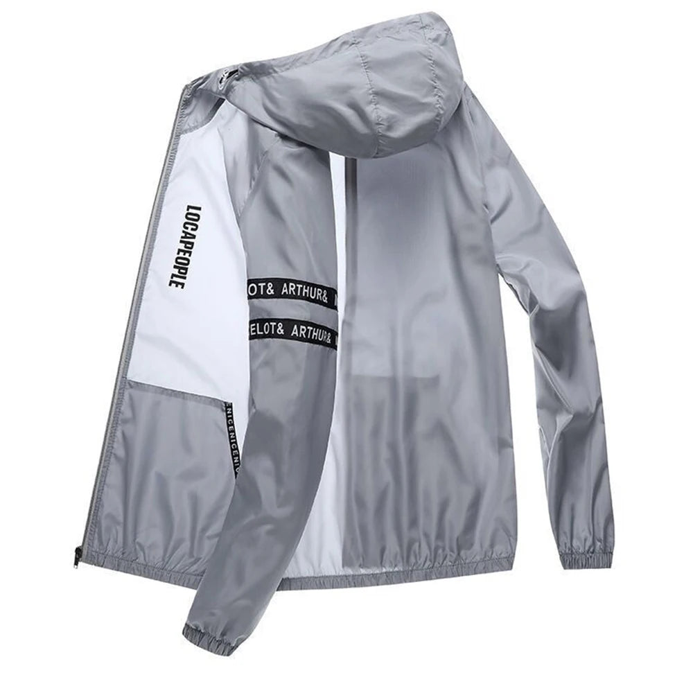 Ultrathin Waterproof Sunscreen Clothes Summer Quick-Dry Bicycle Jacket Men Running Camping Breathable Coat Thin Jacket