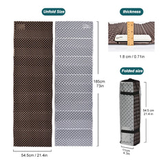 Ultralight Folding Egg Nest Camping Pad Portable Foam Sleeping Mat with Storage Bag for Outdoor Hiking Backpacking Camping