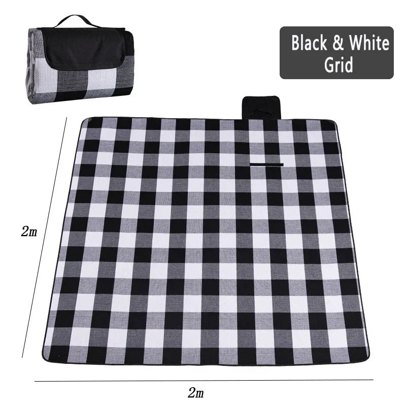 ZHUOHUA Waterproof Foldable Outdoor, Extra Large Picnic Blankets,Fashion Handy Tote,Beach Mat for Spring Summer Campingnkets