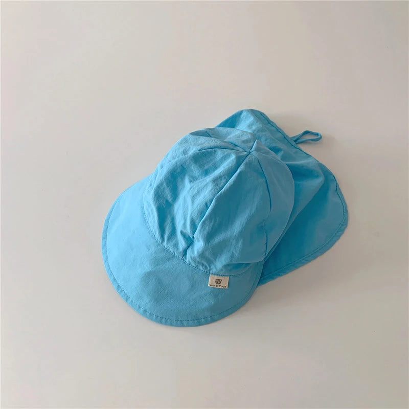 Quick-drying Baby Sun Hat Outdoor Wide Brim Beach Bucket Hat Summer UV Protection Kids Boys Girls Sunscreen Caps