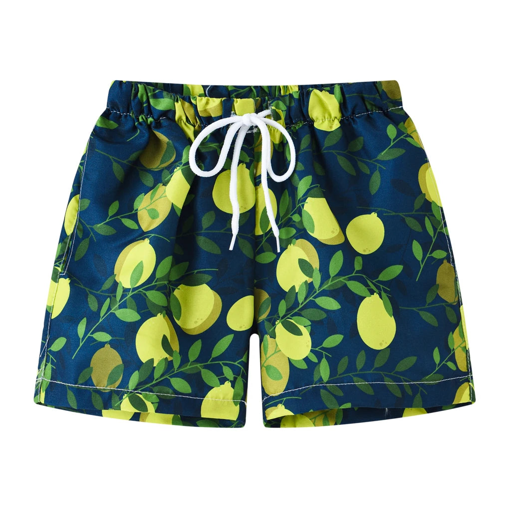 Summer 2-10 year old children's beach vacation shorts, fashionable multi-color beach shorts for boys and girls
