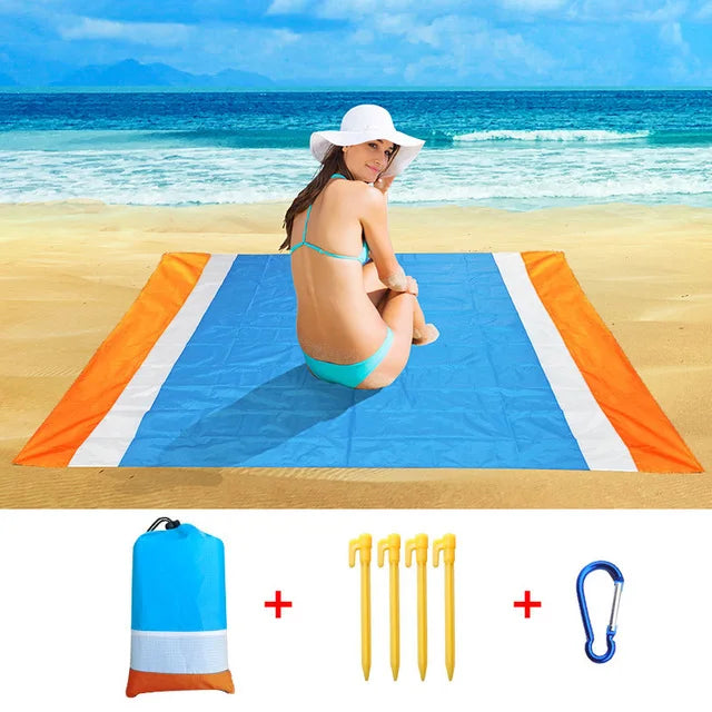 2026 Oversized Beach Mat Sand Free Beach Towel Outdoor Travel Camping Beach Blanket Home Decor Rugs Portable Foldable Picnic Mat
