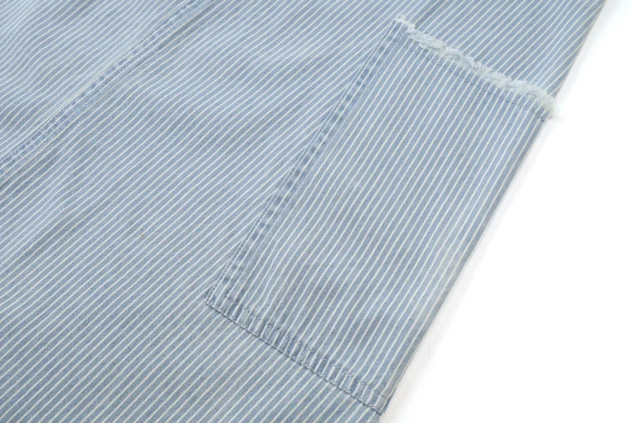 Clearance sale AS SS25 Summer Pinstripe Denim Collection brother and sister matching clothes