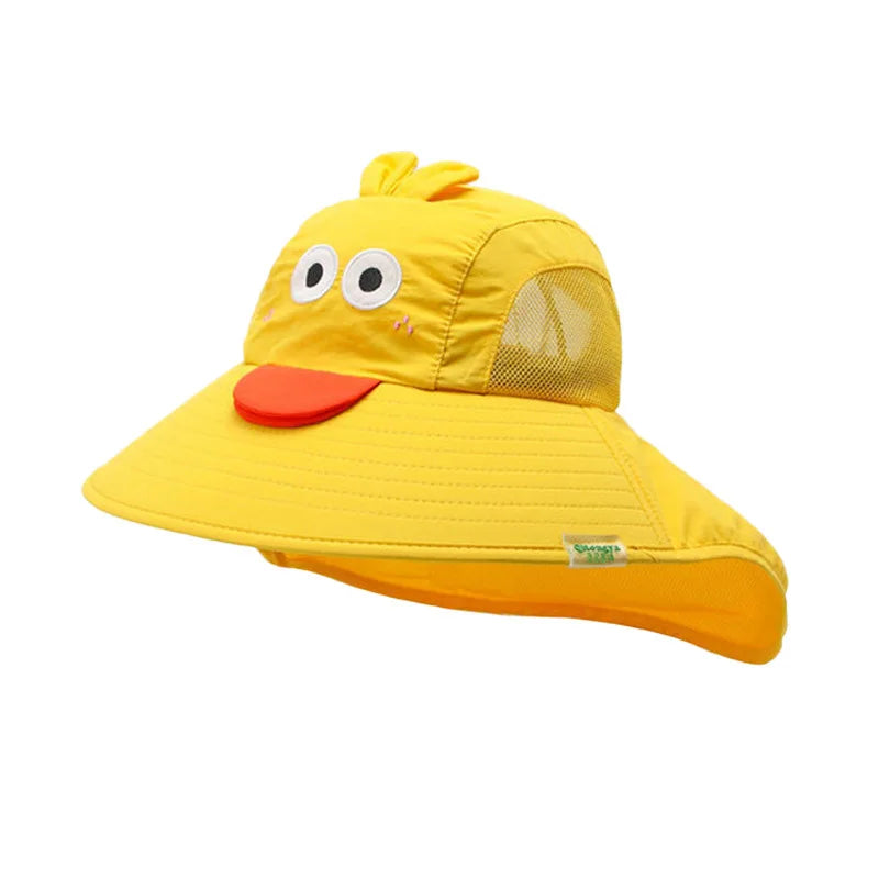 Children's Sunscreen Hat Baby Sun Hat Beach Hat UV Protection Summer Thin Breathable Large Brim Fisherman Hat