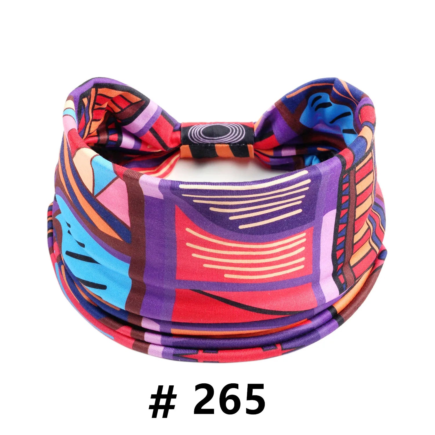 Boho African Headbands for Women Wide Cotton Turban Headwrap  Knot Elastic Hairbands Bandeau Sport Workout Yoga Hair Accessories