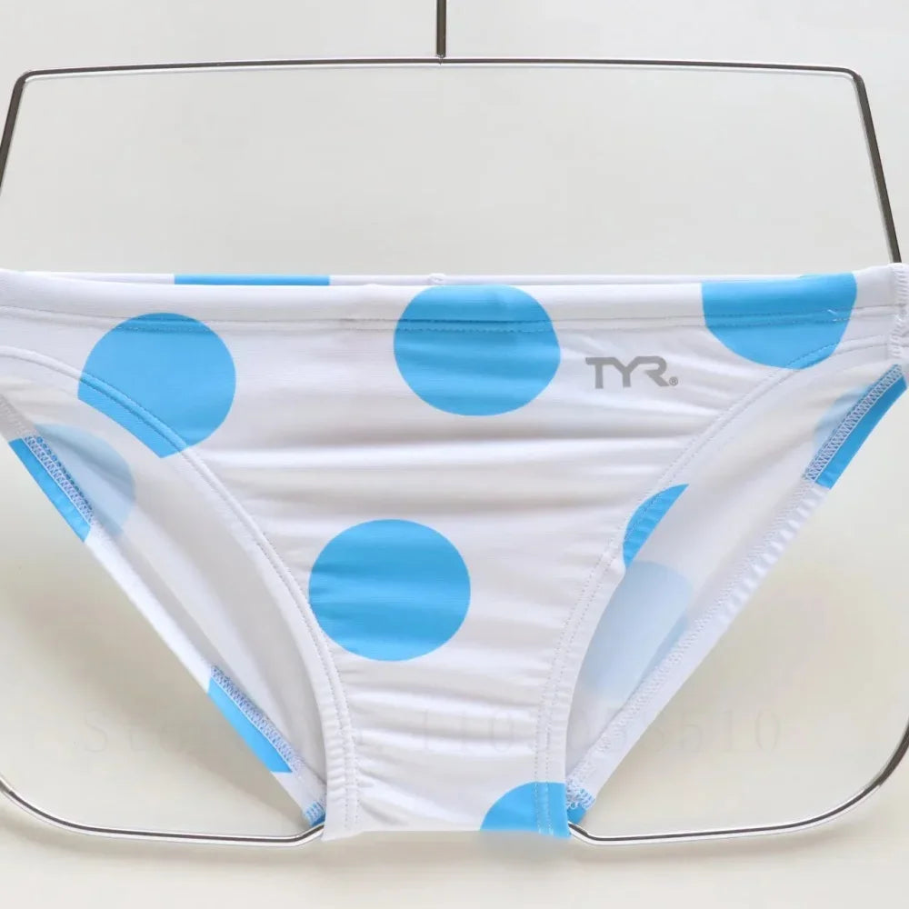 Men's Swimsuit Bikini with Elastic Drawstring Outdoor Sports Pool Training Quick-drying Briefs Team-specific Racing Underwear