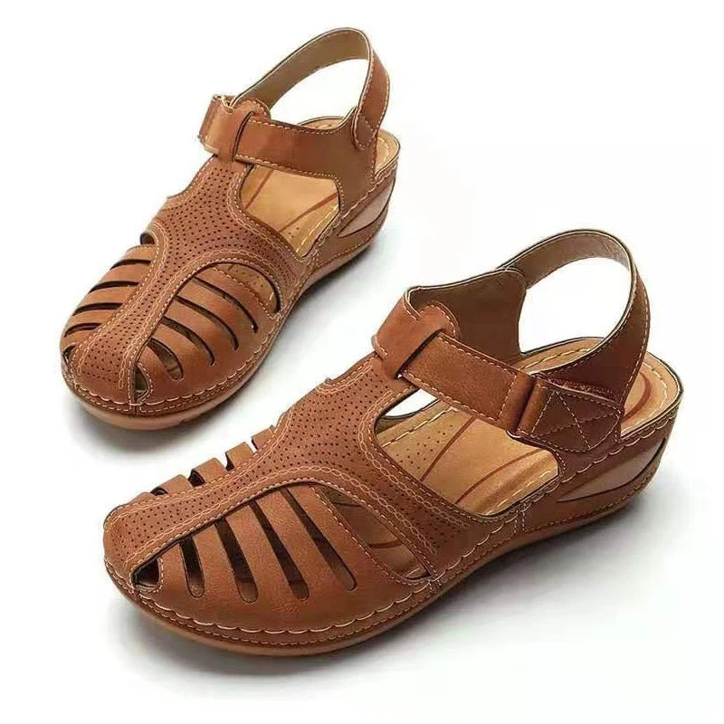 New Women's Sandals Premium Orthopedic Bunion Corrector Flats Casual Soft Sole Beach Wedge Vulcanized Shoes Zapatillas De Mujer