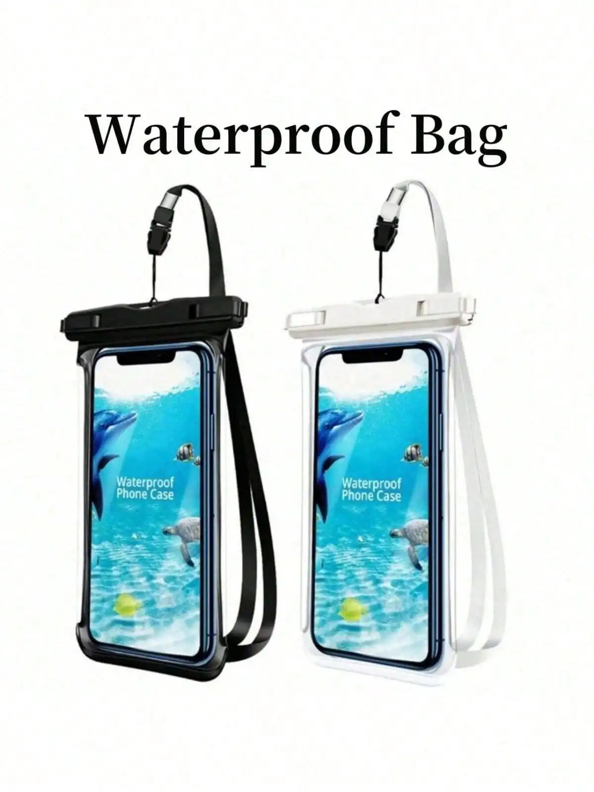 Universal Waterproof Phone Case Touch Screen Dry Bag HD Underwater Pouch for Swimming Beach Up to 7.0 Inch