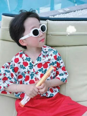 2pc New Children's Set Short-sleeve Shirt and Shorts Two-piece Beach Style Baby Clothes for Boys Summer Kids Clothing