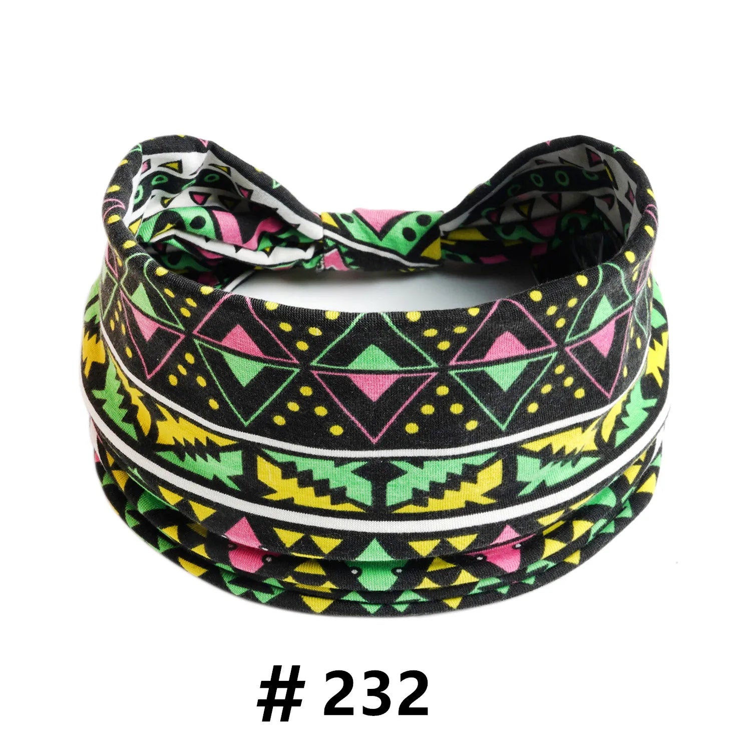 Boho African Headbands for Women Wide Cotton Turban Headwrap  Knot Elastic Hairbands Bandeau Sport Workout Yoga Hair Accessories
