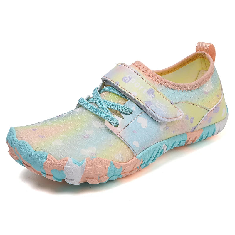 Children's Anti-cut Anti-slip Wear-resistant Rubber-soled Wading Shoes Beach Sandals Quick-drying Pool Shoes Outdoor Water Playi