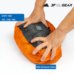 3F UL GEAR 12L 24L 36L Waterproof Bag With Air Valve Exhaust Drifting Swimming Bag Travel Storage Bags Outdoor Camping Equipment