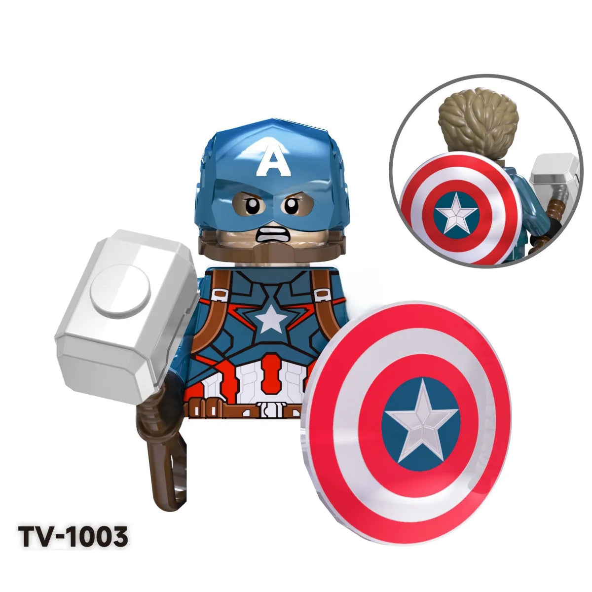Blind Box Mini Building Blocks TV6205 Figures Big Goblin Spiderman Iron Man Venom Captain Hawk Deadpool Armor Christmas Gift Toy
