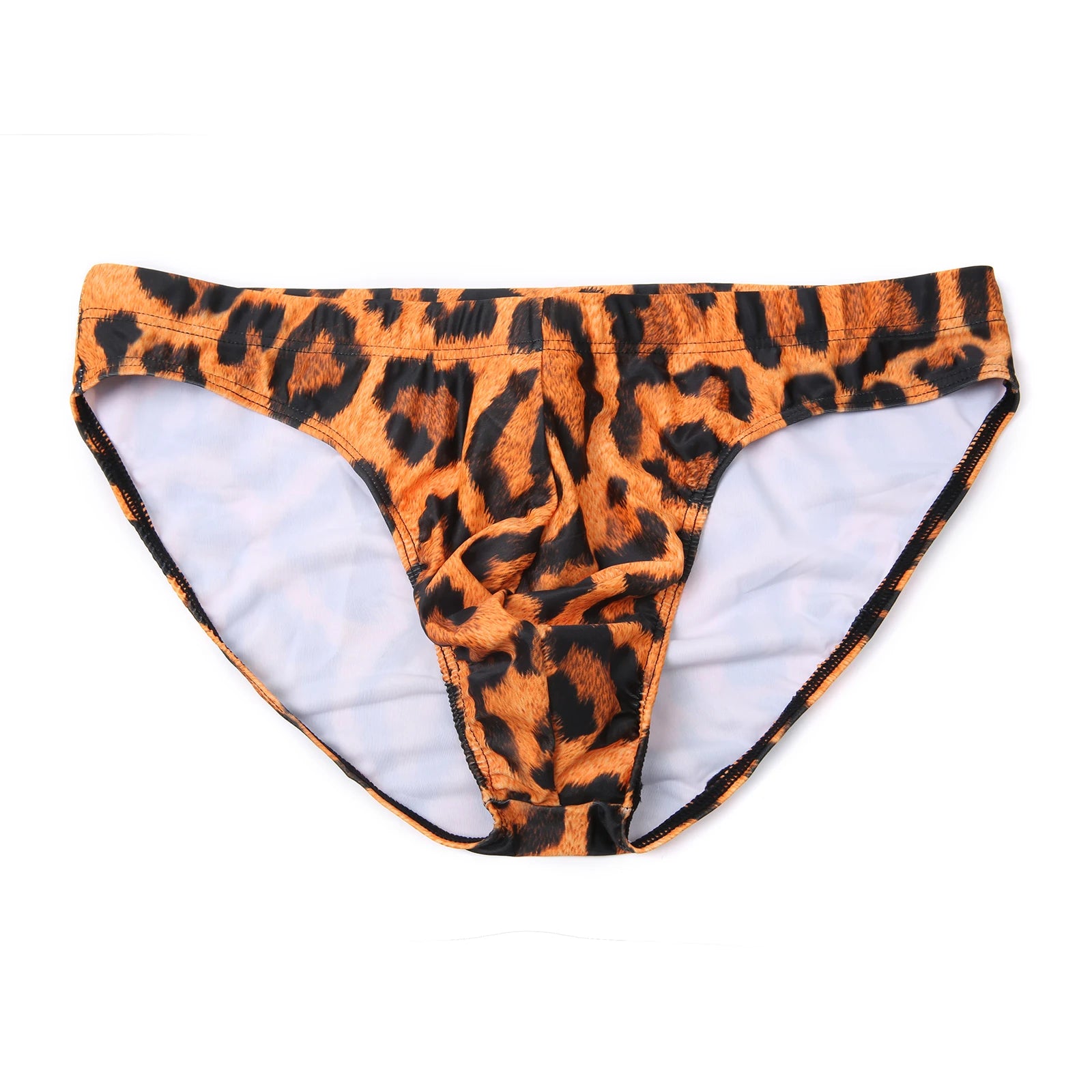 Sexy Swimwear Men Bikini Leopard Totem Swim Briefs Trunks Swimsuit Beach Shorts Bulge Pouch Swimming Bathing Suit Swimsuits
