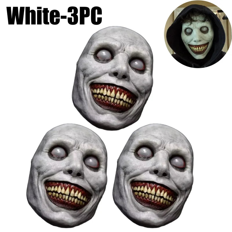 1-10PCS Halloween Smile Demon Mask for Exorcist Cosplay Party Ghost Costume and Haunted House Decoration Party Prop