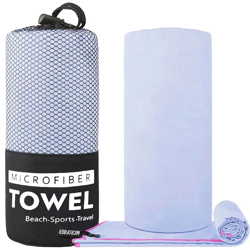 New Microfiber Towel Sports Quick Dry Super Absorbent Camping Towel Ultra Soft Lightweight Gym Swimming Yoga Beach Towel