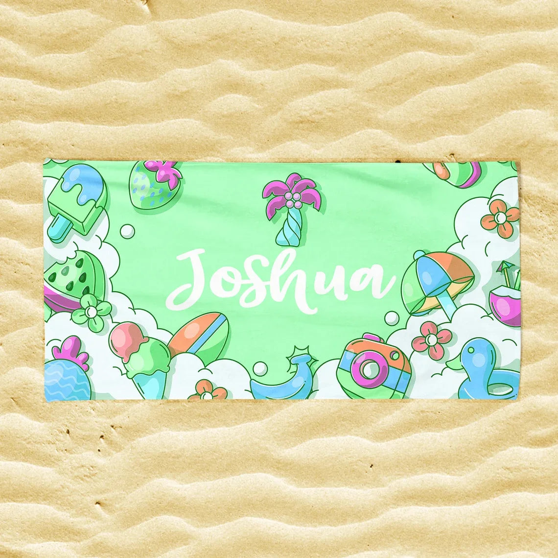 Personalized Custom Beach Towel Swimming Towel Gift For Swimmer Outdoor Pool towel Birthday Gift Girls Beach Trip wholesale