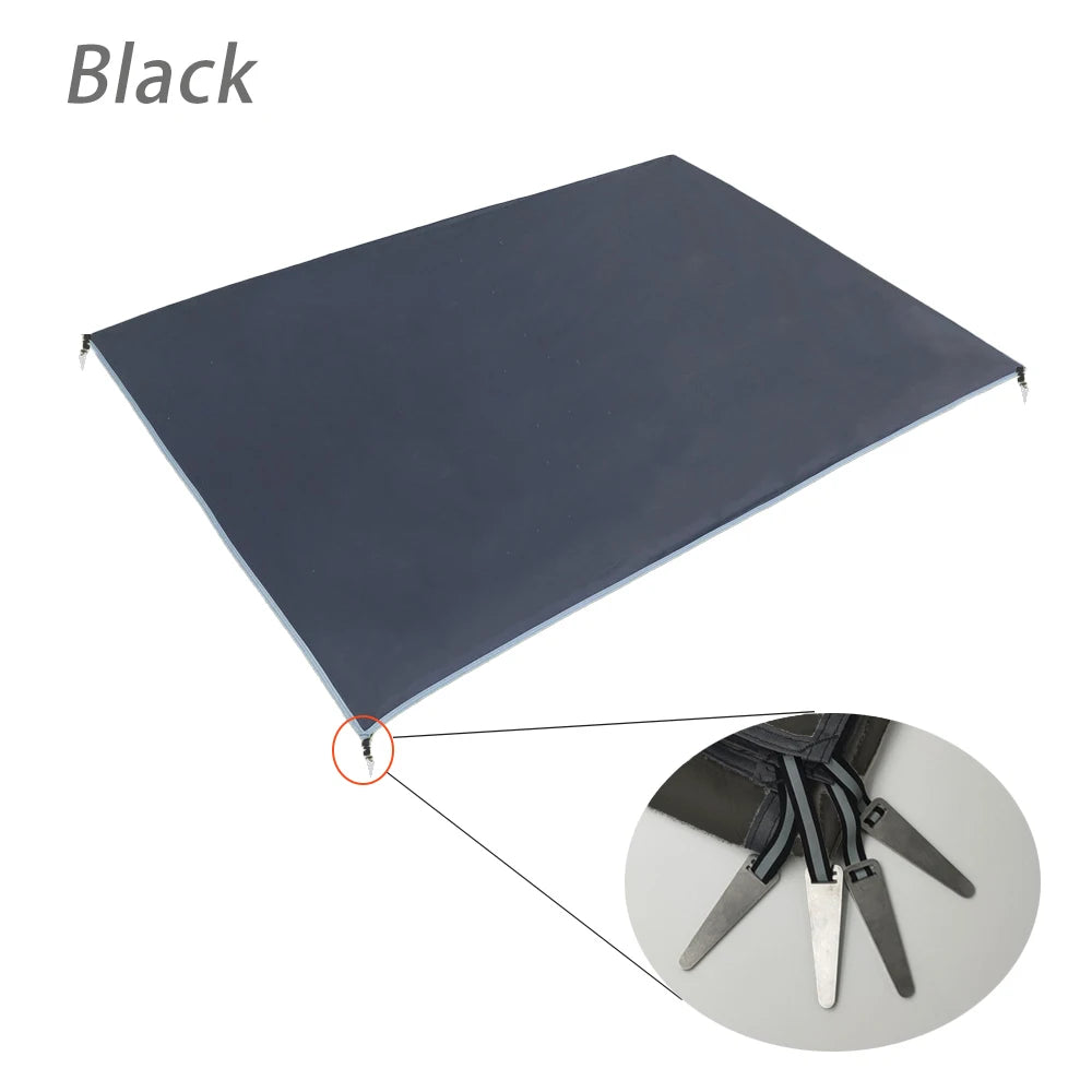 Tent Footprint Ultralight Pocket Picnic Mat with Windproof Stakes Outdoor Camping Portable Folding Waterproof Tent Ground Sheet