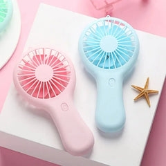 Small Handheld Fan Mini Rechargeable USB Fan Pocket Small Student Office Desktop Portable