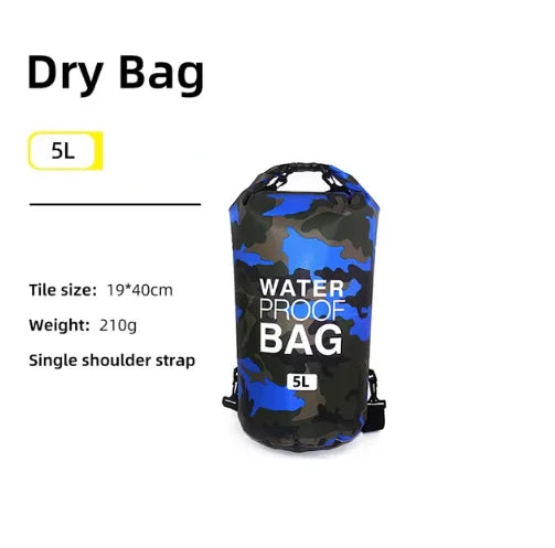 Swimming PVC Pack Dry Bag Backpack for Women Men 10L 15L 20L 30L Waterproof Shoulder Kayak Drifting Rafting Surfing Boating Bag