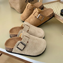 Children's Slippers for Home Simple Solid Color Girls New Flat Mules Fashion Non-slip Versatile Slippers Causal Kids Flip Flops
