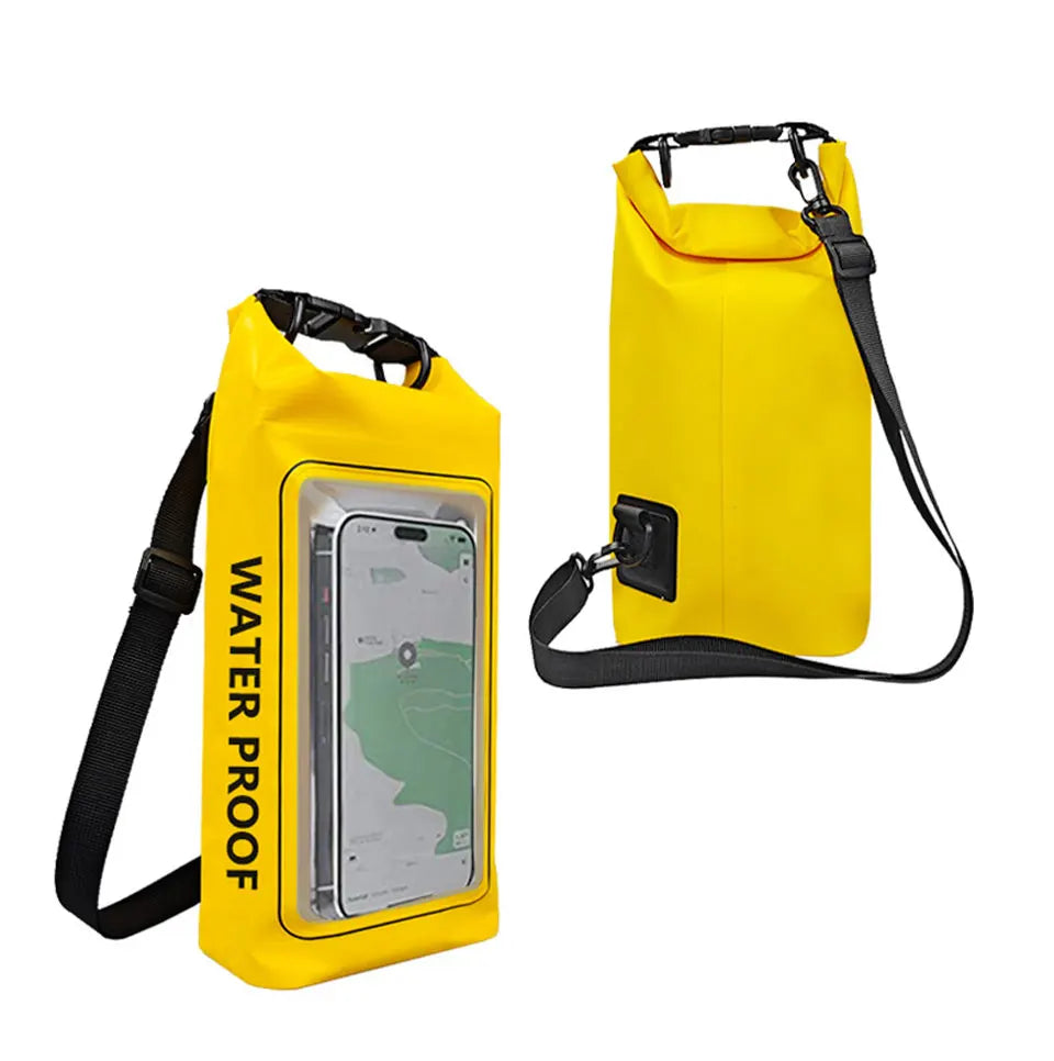 2L/5L Waterproof Dry Bag Touch Screen Swimming Waterproof PVC Bag Rafting Floating Outdoor Sport Bag Surfboard Kayak Storage Bag