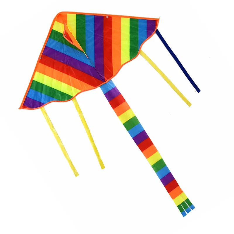 New Design Rainbow Kite , Fashion Easy Flying, Long Tail Kites with line Flying Toys Kite for Children Kids Outdoor Fun Sports