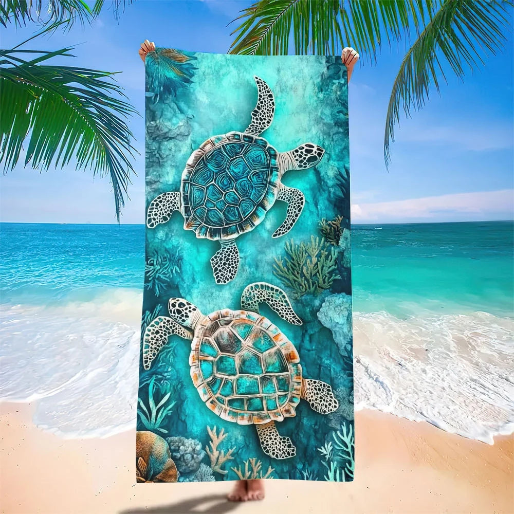 1pc Extra Large Quick Dry Sand Free Lightweight Microfiber Beach Towel , Ideal for Travel, Outdoor, Swim, Pool, Yoga, Surf