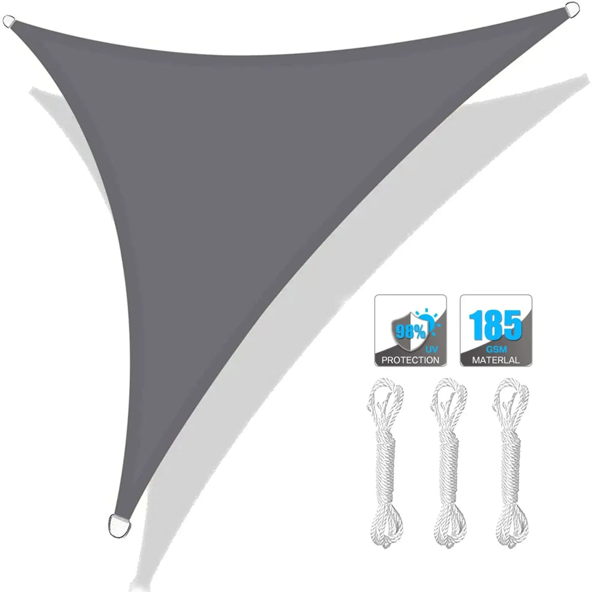 5x5x5/3x3x3M/2x2x2M Waterproof Triangle Sun Shade Sail Canopy For Outdoor Garden Patio Backyard Camping Tents Pool Shade Cloth