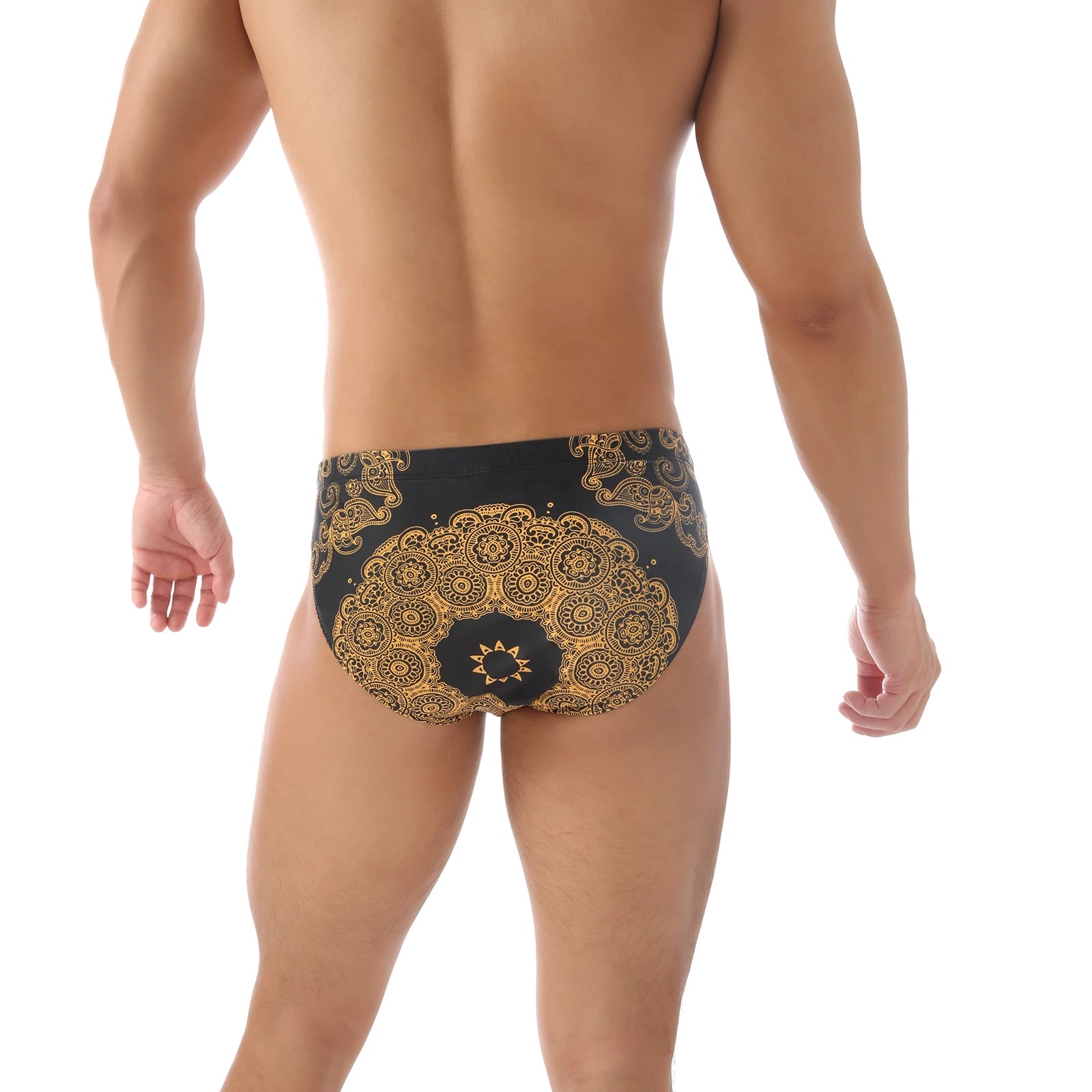 Sexy Swimwear Men Bikini Leopard Totem Swim Briefs Trunks Swimsuit Beach Shorts Bulge Pouch Swimming Bathing Suit Swimsuits