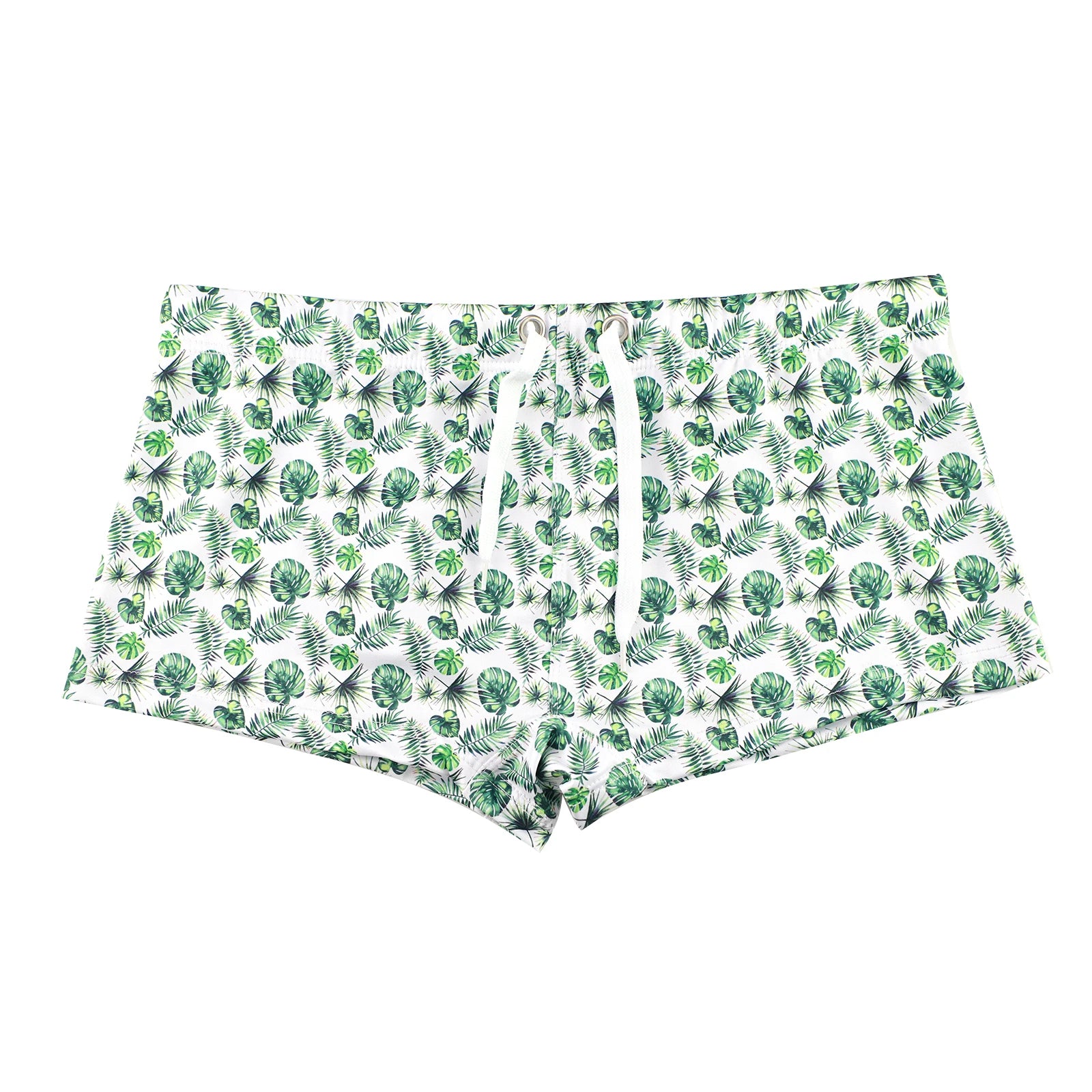 Mens Boxers Swimwear Fashions Printing Style Lace-up Swimming Trunk Summer Beachwear Bathing Shorts