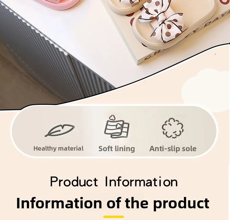 2026Summer Children's Slippers Girls Princess Non-slip Soft Sole Slippers Toddler Girl Shoes Bow Tie Slippers Flip Flops Outdoor