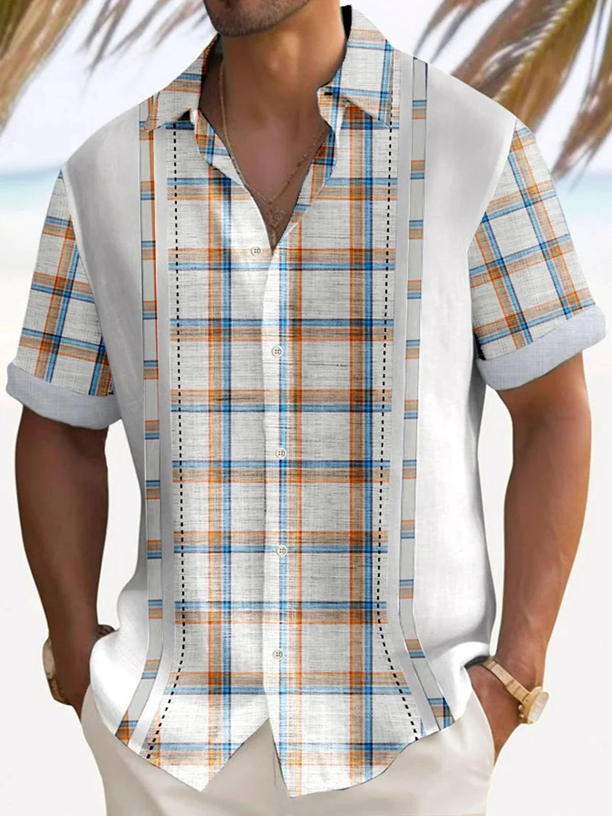 Men's Shirt 2024 Flower Pattern Short Sleeve Polo Neck Shirt Summer New Comfortable Fabric Hawaiian Shirt Plus Size XS-5XL