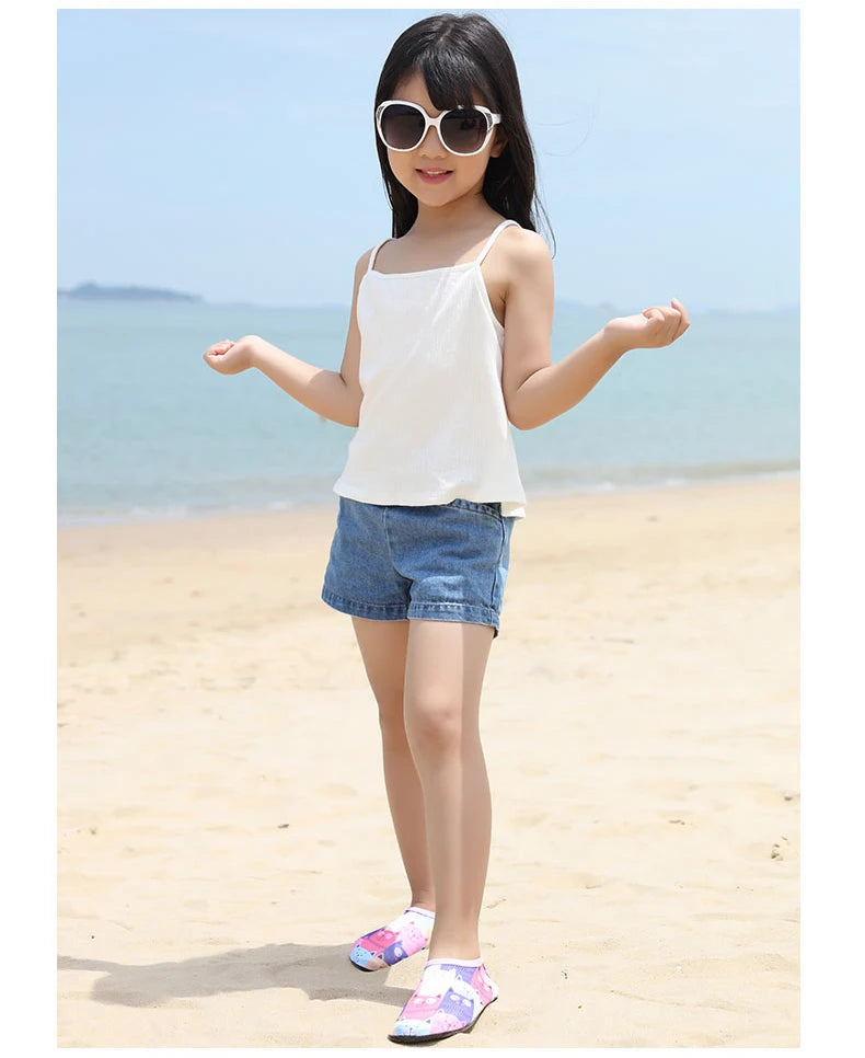 Children Outdoor Water Shoes Barefoot Quick-Dry Aqua Yoga Socks Boys Girls Animal Soft Diving Wading Shoes Beach Swimming Shoes
