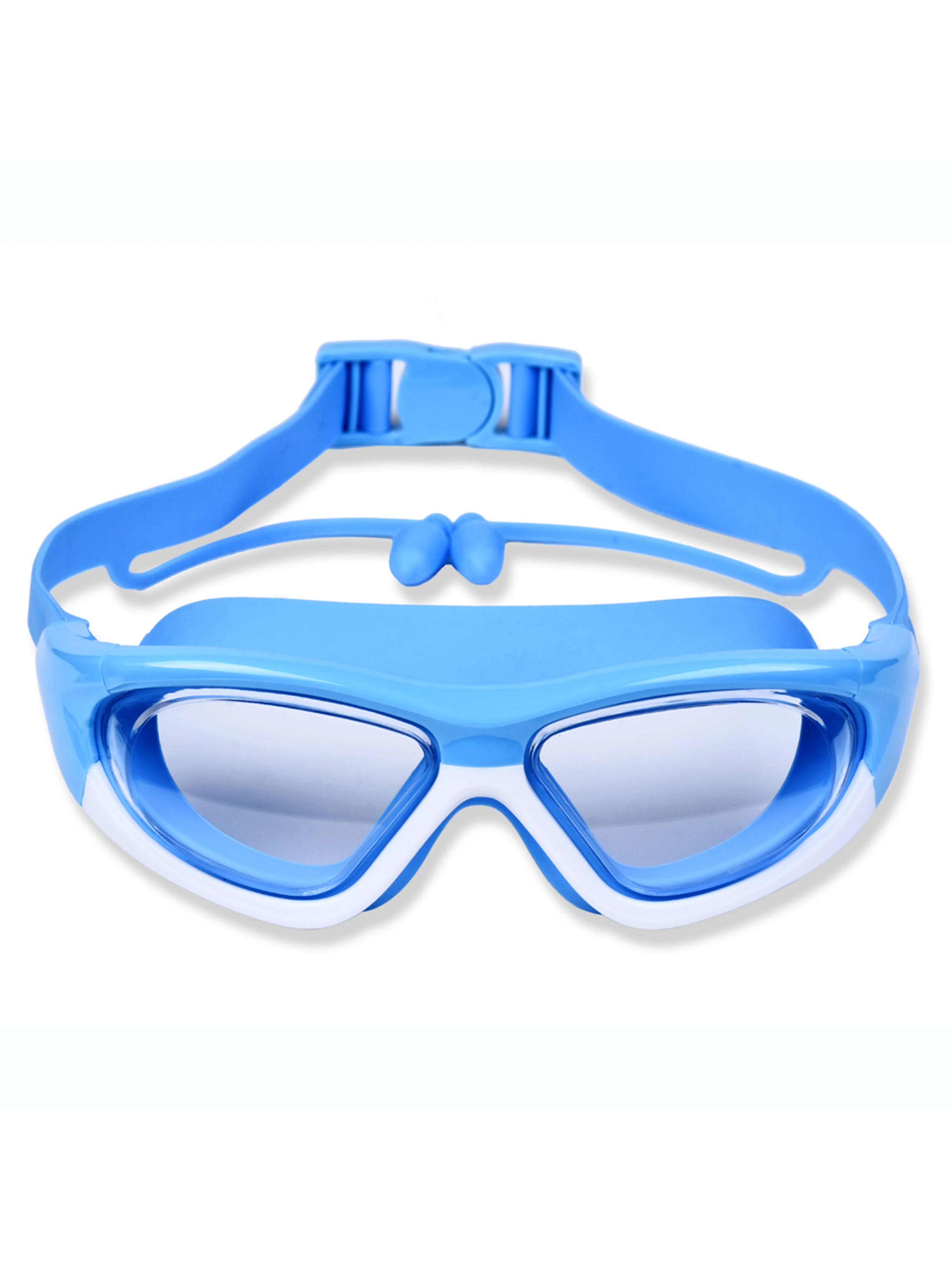 High-Definition Children's Swimming Goggles for Boys and Girls, Anti-Fog Swimming Goggles, Large-Frame Goggles, Comfortable Silicone Goggles