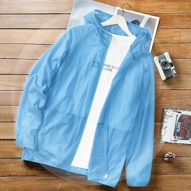 Quick Dry Breathable Sunscreen Coat Women Men Lightweight Coats for Running Camping Hiking Traveling UV Protection Thin Jackets
