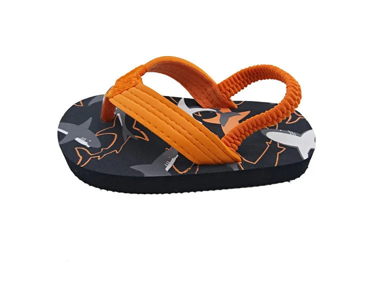 Toddler Flip Flops Shoes Little Kid Sandals with Back Strap Boys Girls Water Shoes for Beach and Pool