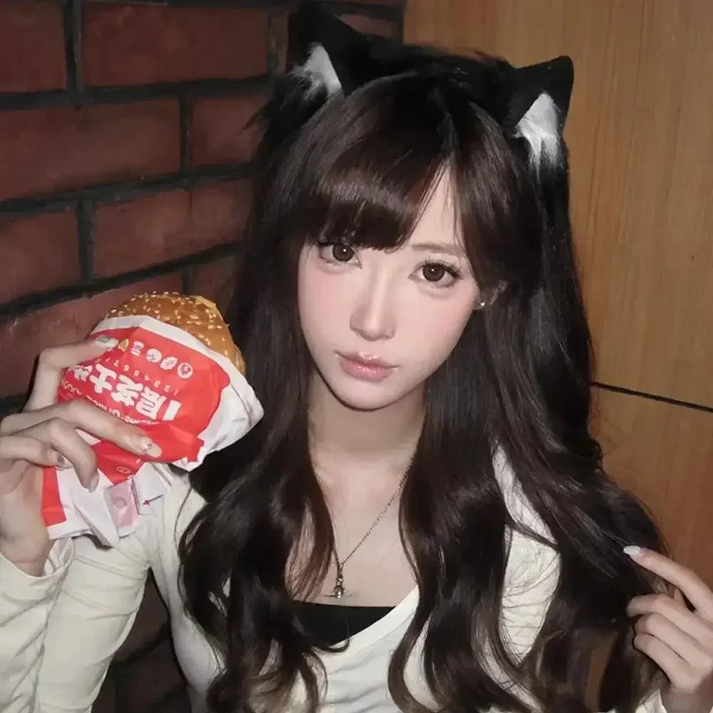 1PC Halloween Cat Ear Cosplay Headband For Women 2026 New Style Cute Hairband For Halloween Christmas Cosplay Party Costume
