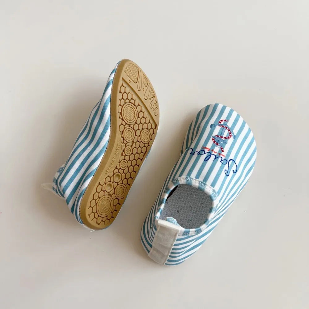 2026 Summer Children Swimming Shoes Cartoon Printed Non-slip Quick-Dry Boys Girls Beach Water Playground Sandals Shoes