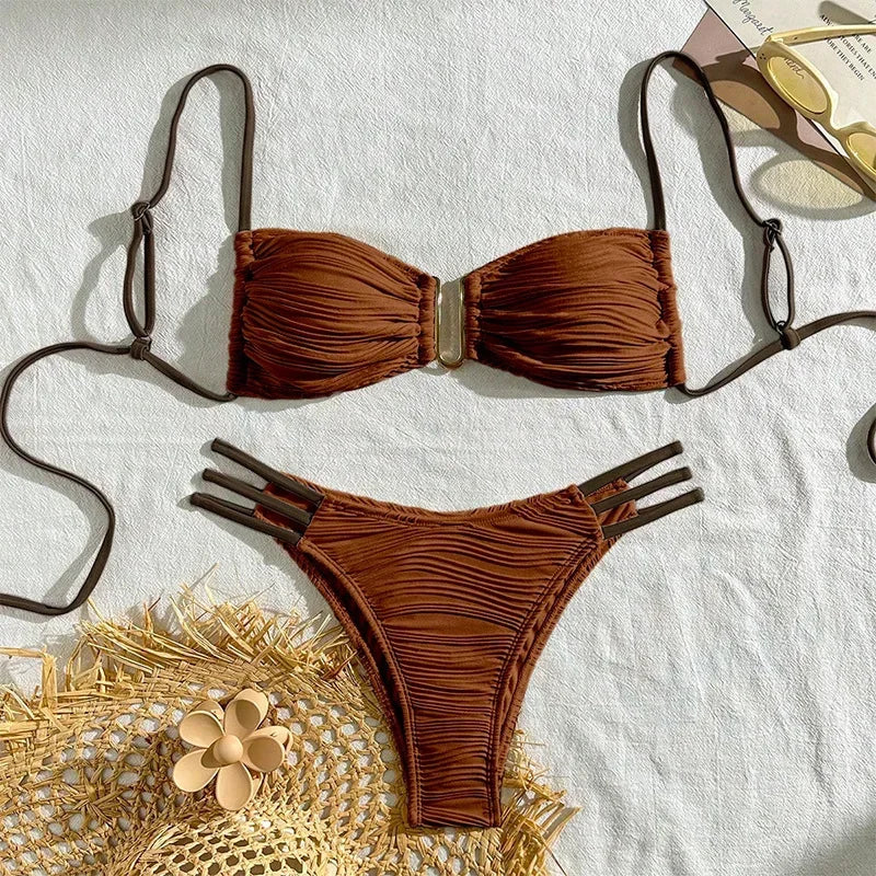 Sexy Swimsuits Women's Swimwear Bikinis Push Up Female Beach Swim Wear Bathing Suits Brazilian Bikini Set купальник ж