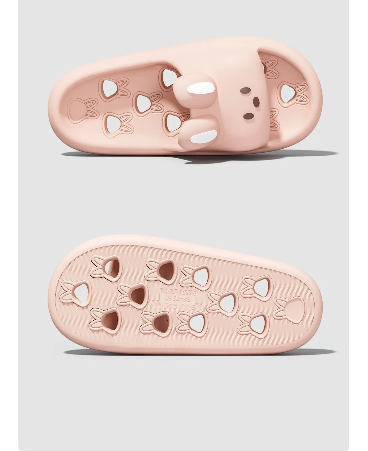 Cartoon Women Bathroom Slippers Cute Non-Slip Leaky Sandals Fashion Thick Bottom Slides Home Men Quick Drying Flip Flops