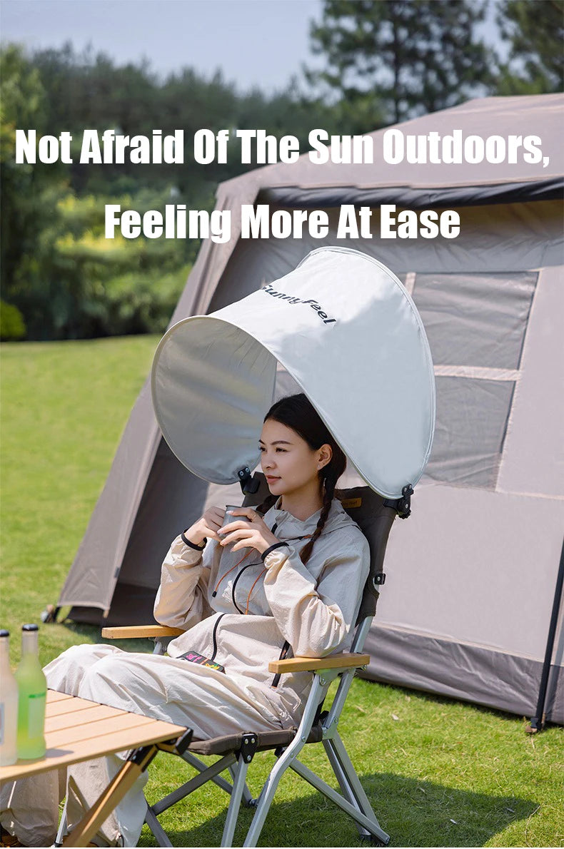 Mini Folding Outdoor Beach Chair Sunshade Lightweight Portable Camping Shelter Shade Tent Outdoor Camping Accessories